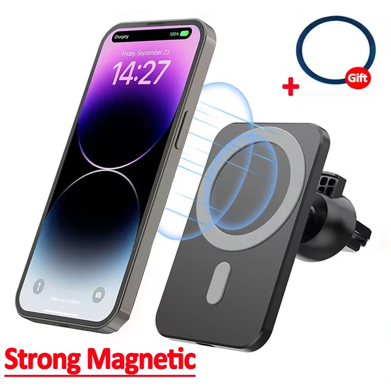 Magnetic Phone Holder For Car Vent - شاحن سيارة لاسلكي مغناطيسي لهواتف آيفون