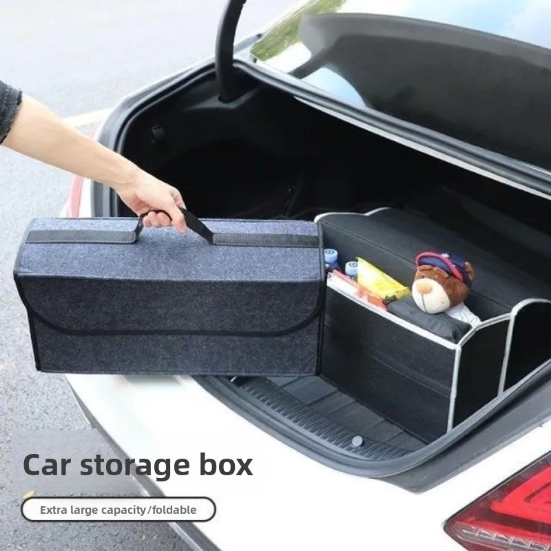 Car Trunk Organizer Foldable Storage Box - صندوق تخزين لصندوق السيارة مصنوع من