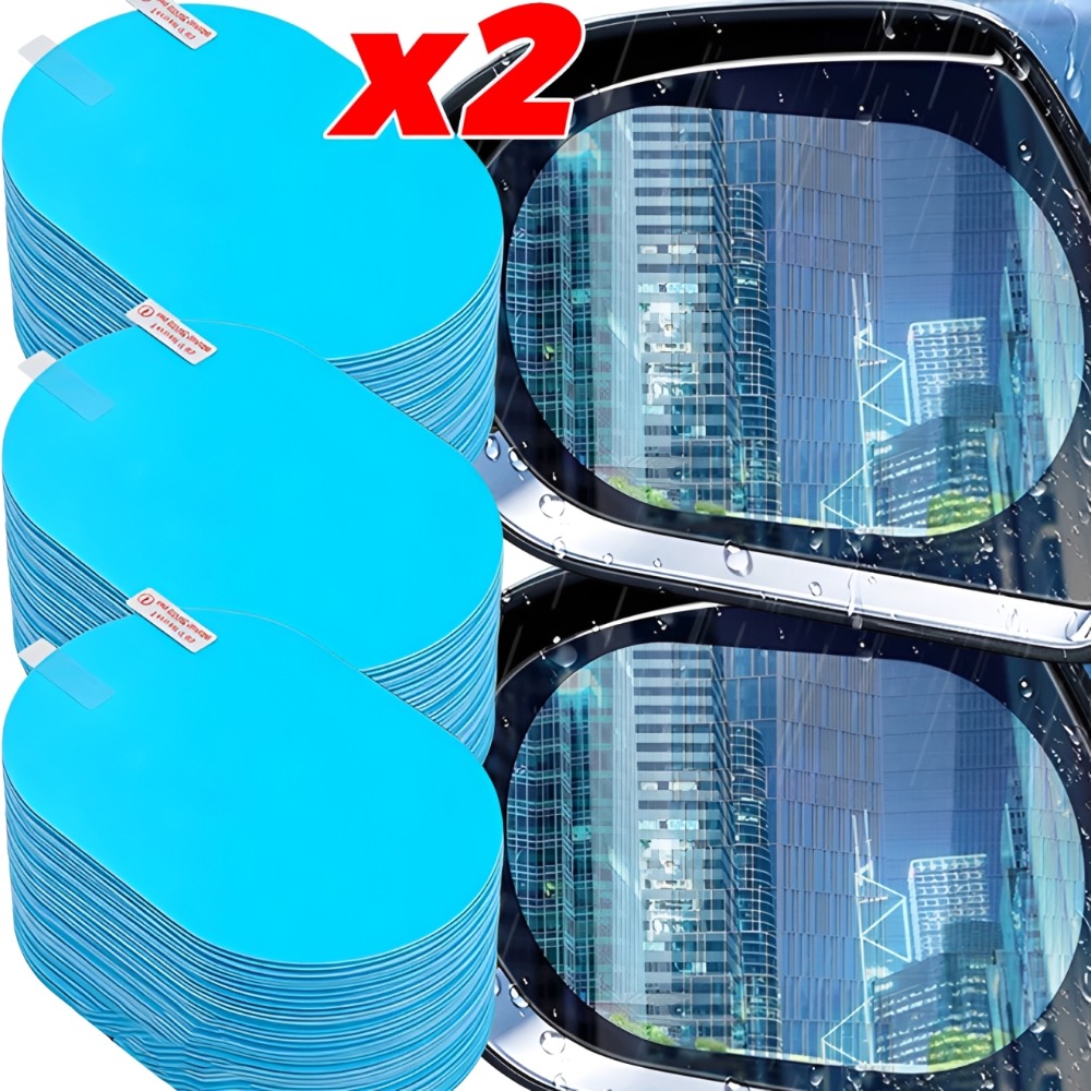 Anti Glare Car Rearview Mirror Film - 2/1 قطعة غطاء فيلم عالمي مضاد