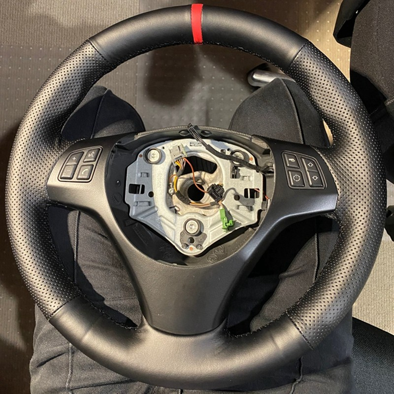 Car Steering Wheel Cover Anti Slip Breathable - المضادة للانزلاق اكسسوارات السيارات جلد أسود