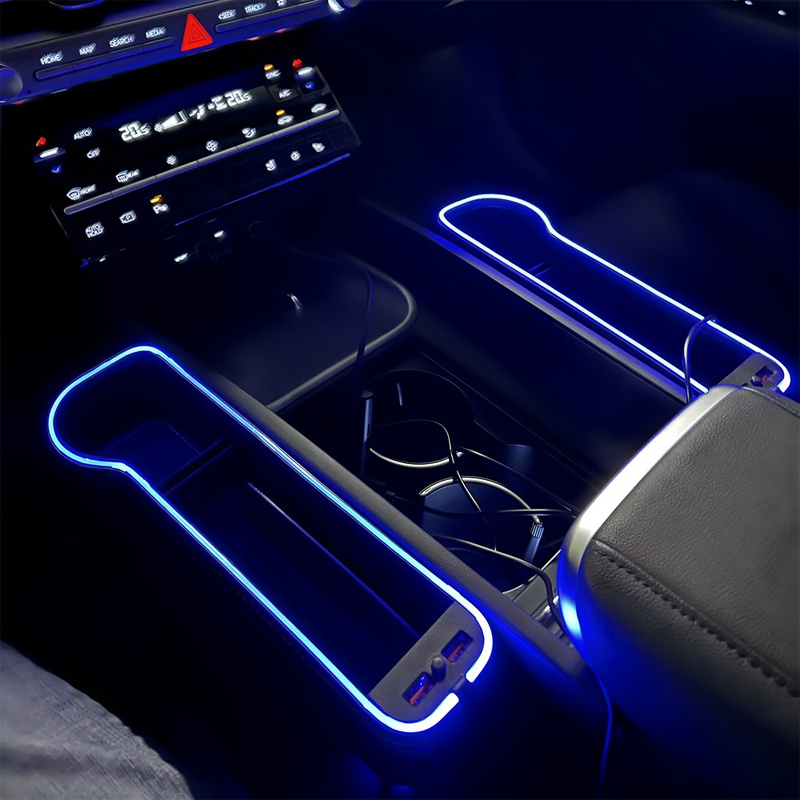 Seat Gap Filler Organizer With Usb Charger - LED مقعد السيارة شق صندوق تخزين