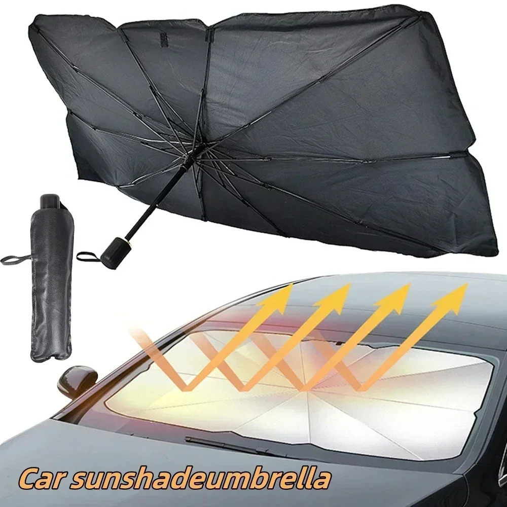 Car Sunshade Windshield Umbrella Foldable - مظلة شمسية قابلة للطي لحماية زجاج