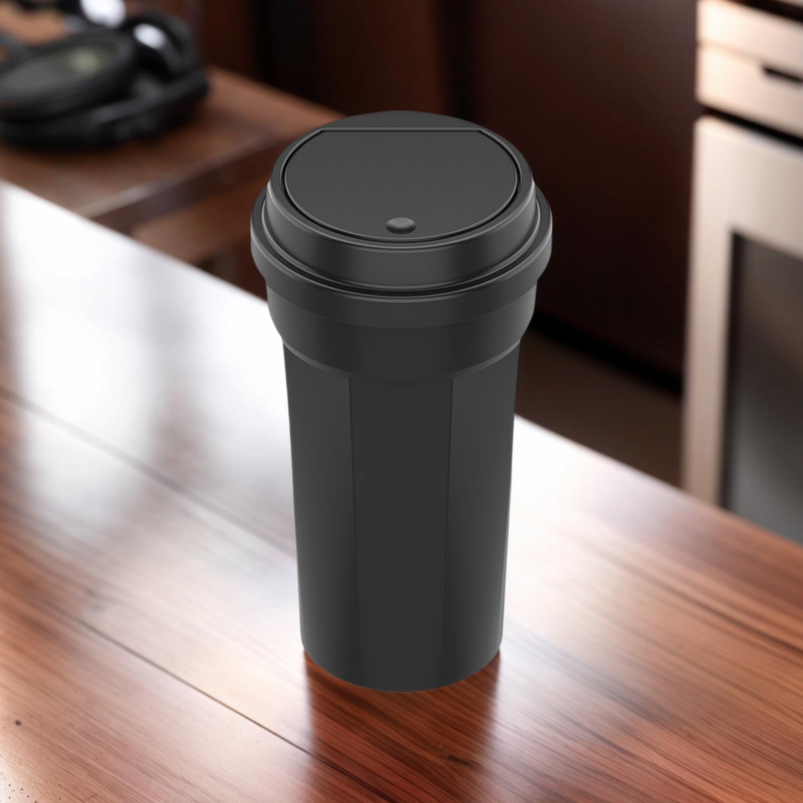 Waterproof Car Trash Can With Lid - حامل أكواب سلة المهملات للسيارة متعدد
