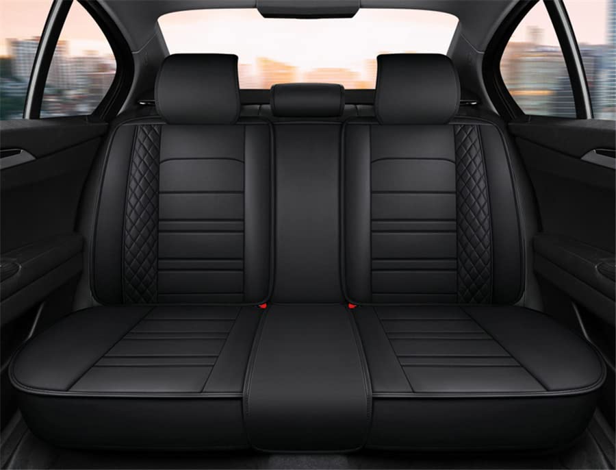 Leather Car Seat Covers Full Set Universal - غطاء وسادة مقعد السيارة، مجموعة واقي