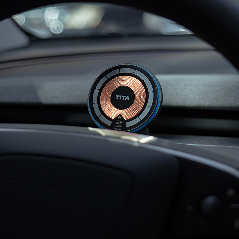 Magnetic Phone Holder For Car Vent - Tita 15 واط شاحن سيارة لاسلكي