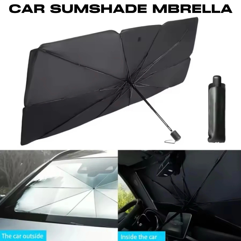 Car Sunshade Windshield Umbrella Foldable - مظلة قابلة للطي لحماية زجاج السيارة