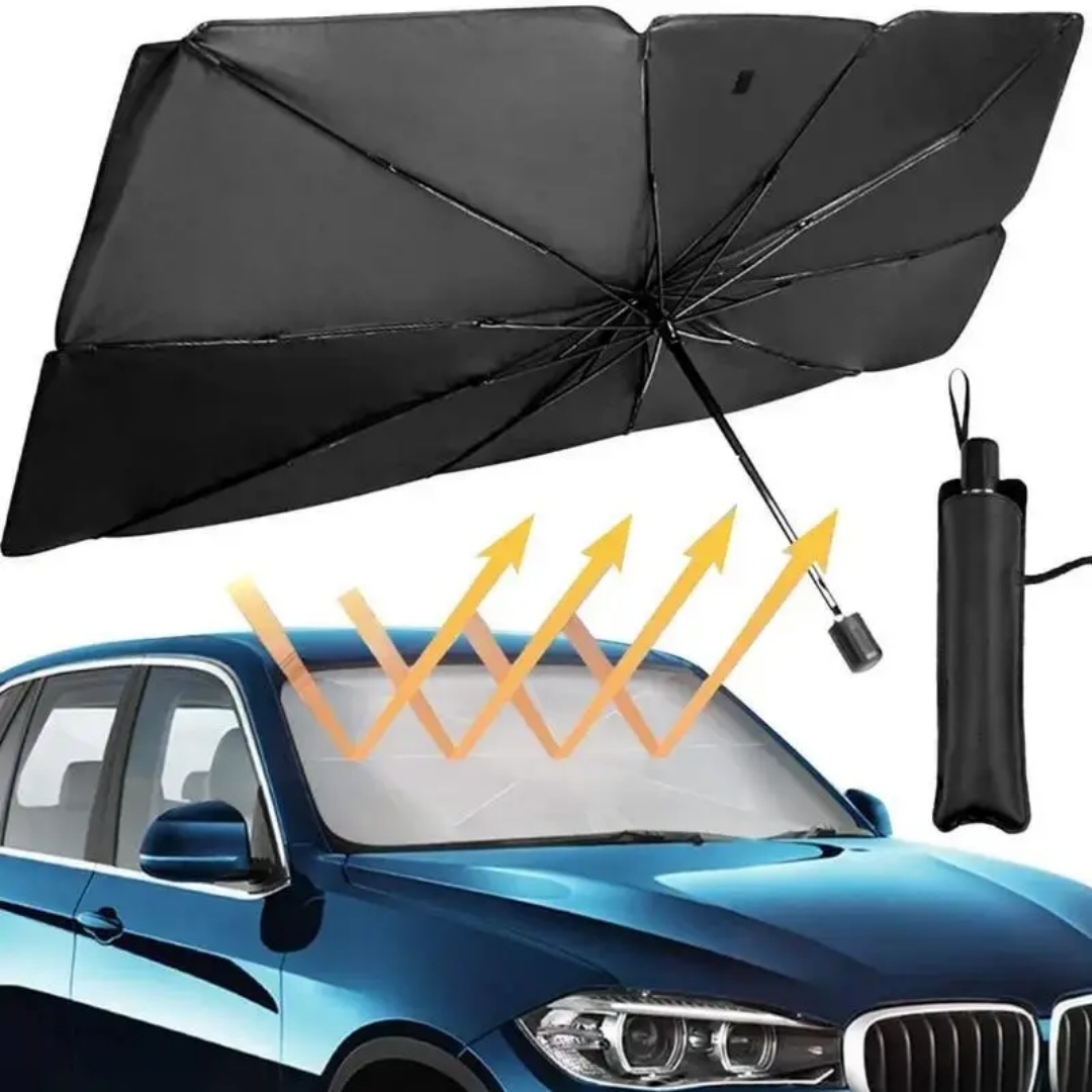 مظلة واقية من الشمس للزجاج الأ - مراجعة Car Sunshade Windshield Umbrella Foldable وسعره