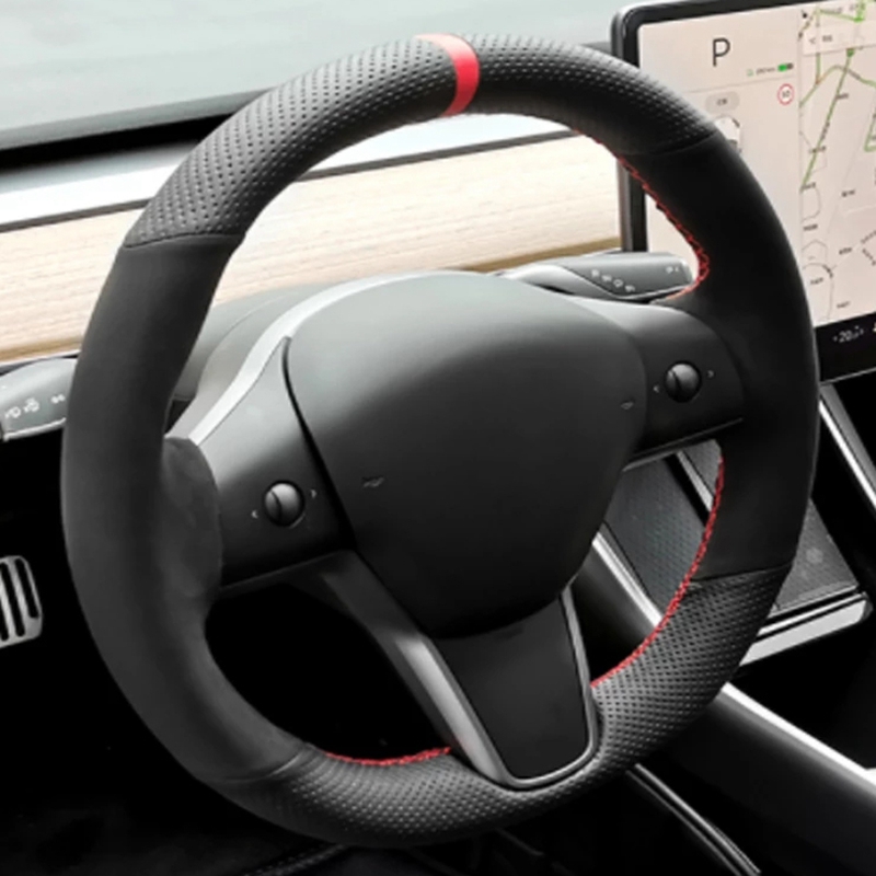 مخيط يدويا المضادة للانزلاق أل - مراجعة Car Steering Wheel Cover Anti Slip Breathable وسعره