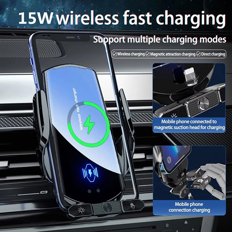 سيارة شاحن لاسلكي المغناطيسي م - مراجعة Wireless Car Charger Mount Fast Charging وسعره