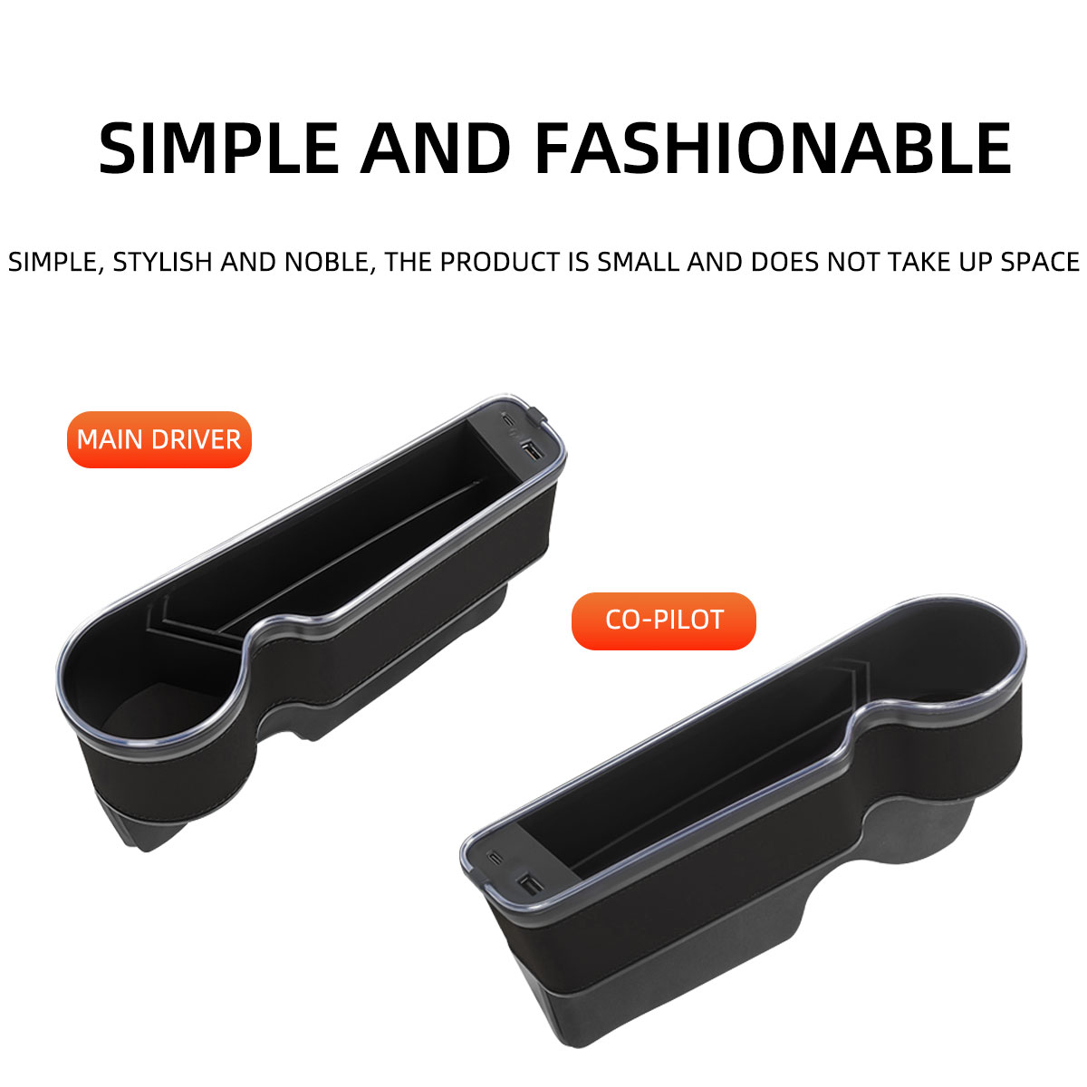 حامل أكواب لملء فراغات مقعد ال - مراجعة Seat Gap Filler Organizer With Usb Charger وسعره
