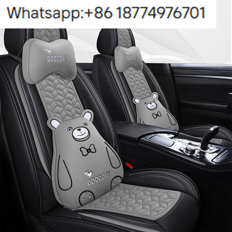 أغطية مقاعد سيارات فاخرة جديدة - مراجعة Leather Car Seat Covers Full Set Universal وسعره