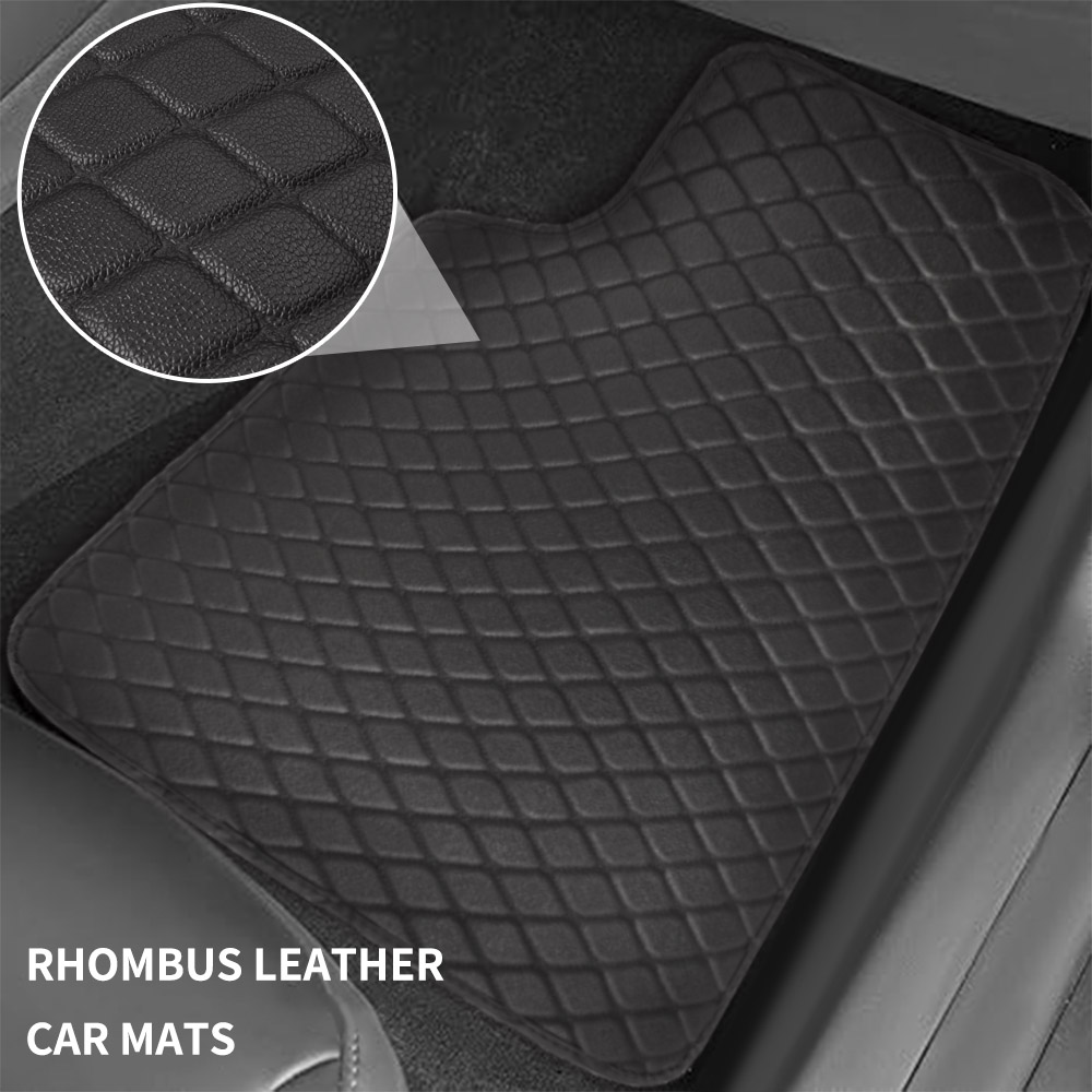 مجموعة من 5 قطع من دواسات السي - مراجعة Car Floor Mats Universal Waterproof Leather وسعره
