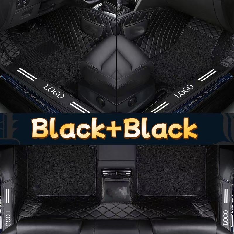 دواسات سيارة فاخرة من الجلد ال - مراجعة Car Floor Mats Universal Waterproof Leather وسعره
