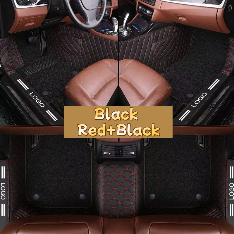 دواسات سيارة فاخرة من الجلد ال - مراجعة Car Floor Mats Universal Waterproof Leather وسعره