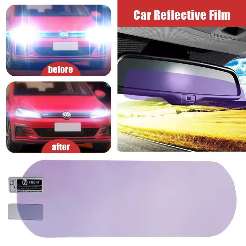 سيارة الداخلية مرآة الرؤية الخ - مراجعة Anti Glare Car Rearview Mirror Film وسعره
