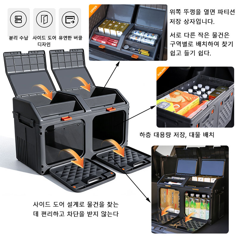 صندوق تخزين محسّن لصندوق السيا - مراجعة Car Trunk Organizer Foldable Storage Box وسعره