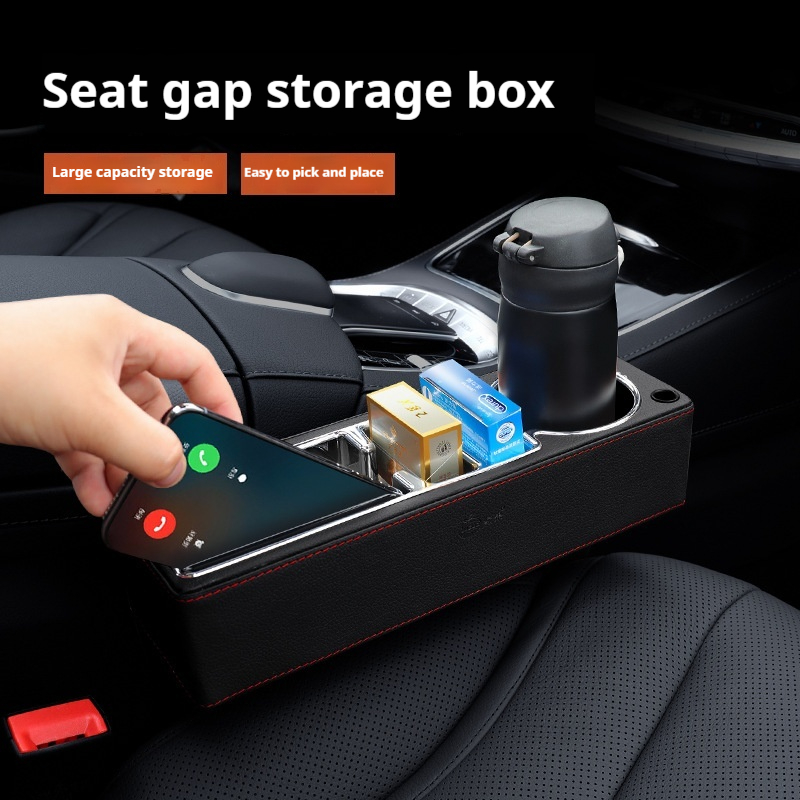 جلد صناعي حشو الفجوة لمقعد الس - مراجعة Seat Gap Filler Organizer With Usb Charger وسعره