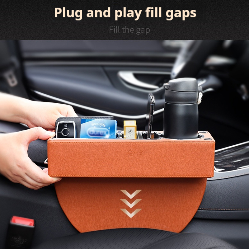 جلد صناعي حشو الفجوة لمقعد الس - مراجعة Seat Gap Filler Organizer With Usb Charger وسعره