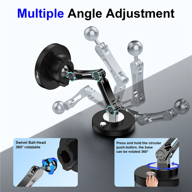 حامل شاحن لاسلكي مغناطيسي للسي - مراجعة Wireless Car Charger Mount Fast Charging وسعره