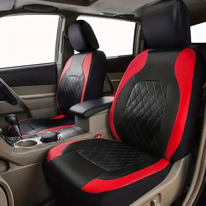 أغطية مقاعد سيارات عالمية من ا - مراجعة Leather Car Seat Covers Full Set Universal وسعره