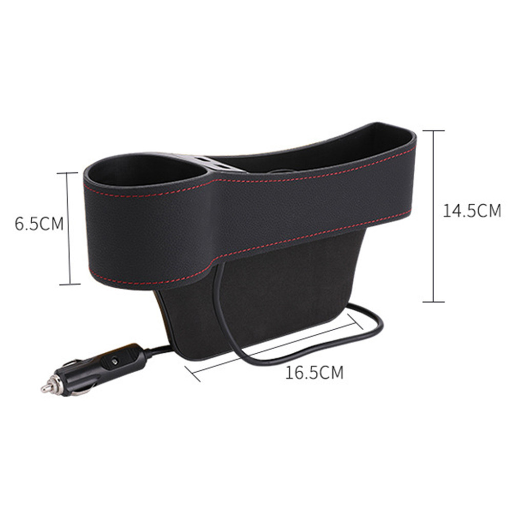 صندوق تخزين لفجوة مقعد السيارة - مراجعة Seat Gap Filler Organizer With Usb Charger وسعره