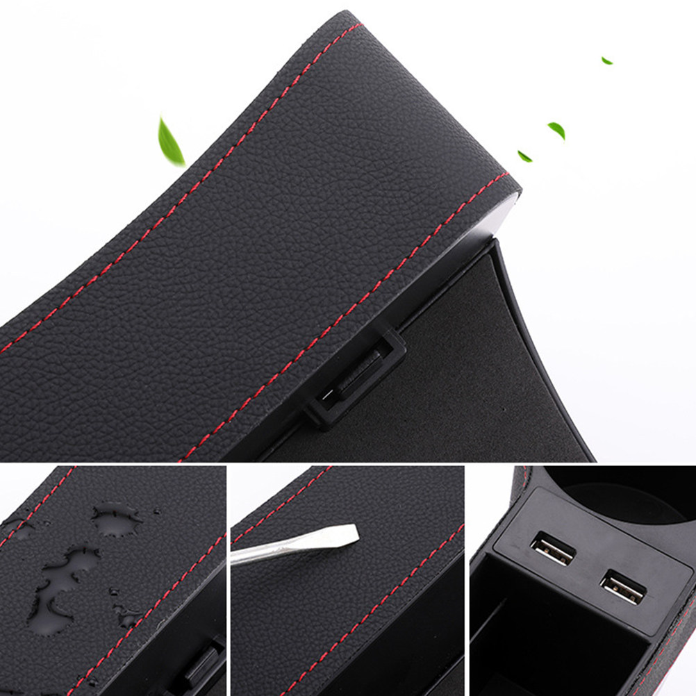 صندوق تخزين لفجوة مقعد السيارة - مراجعة Seat Gap Filler Organizer With Usb Charger وسعره