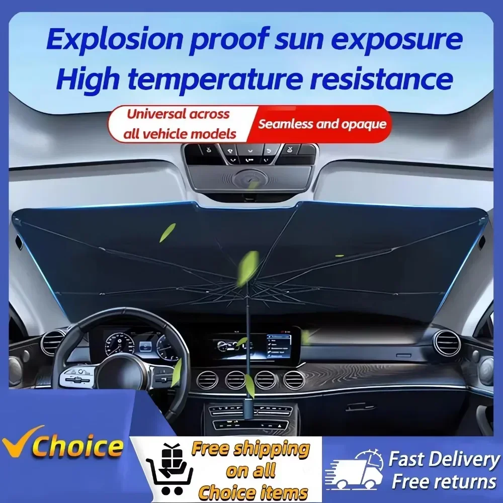 مظلة واقية من الشمس للسيارة، م - مراجعة Car Sunshade Windshield Umbrella Foldable وسعره