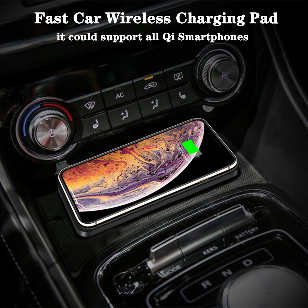 شاحن سيارة لاسلكي سيليكون وساد - مراجعة Wireless Car Charger Mount Fast Charging وسعره