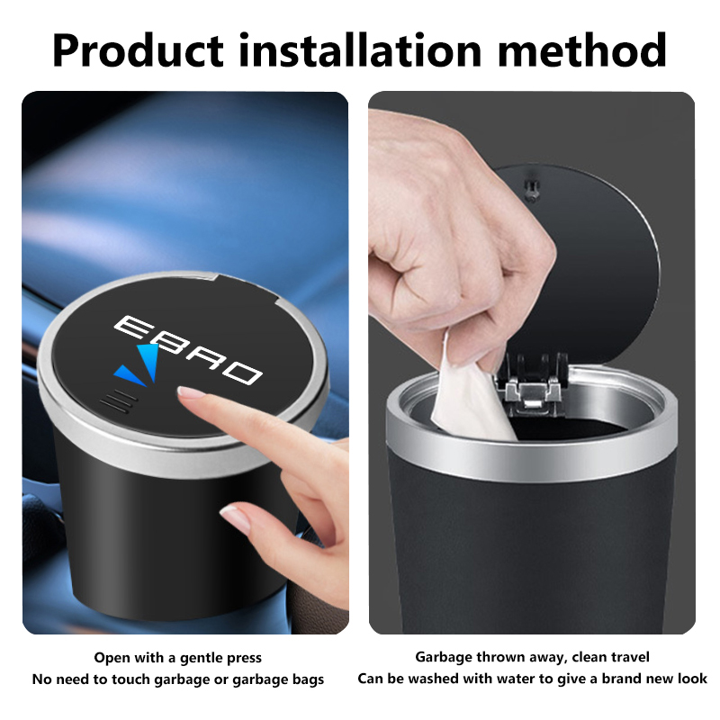 سلة مهملات صغيرة للسيارة مقاوم - مراجعة Waterproof Car Trash Can With Lid وسعره