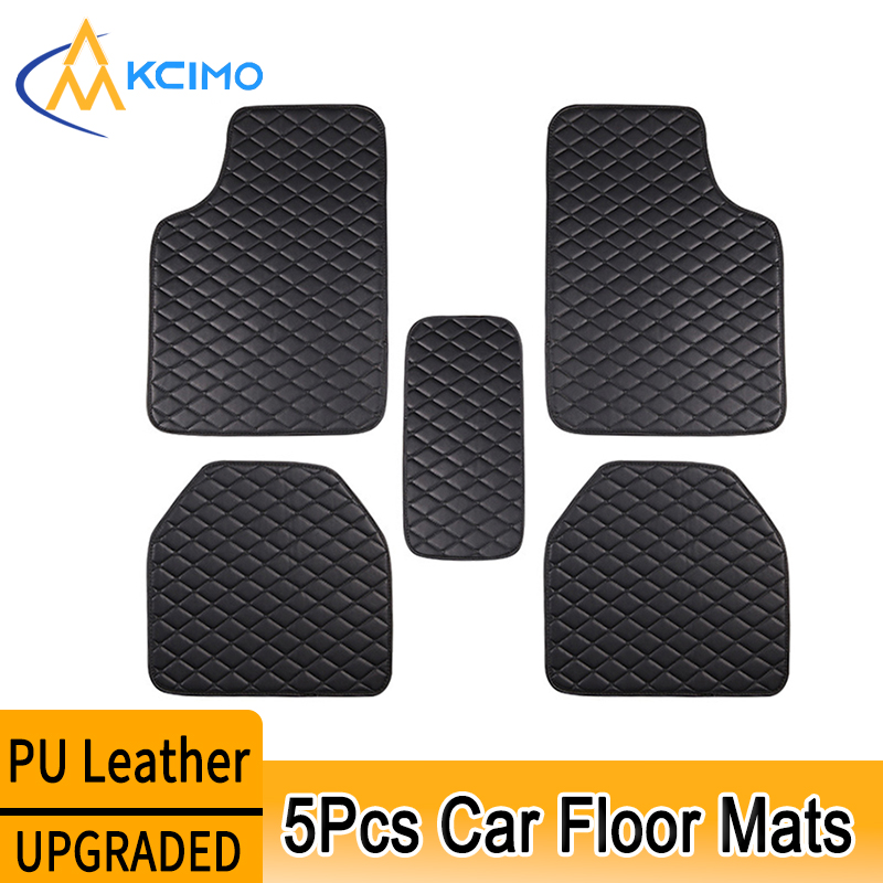 5 قطع من سجاد أرضية السيارة من - مراجعة Car Floor Mats Universal Waterproof Leather وسعره