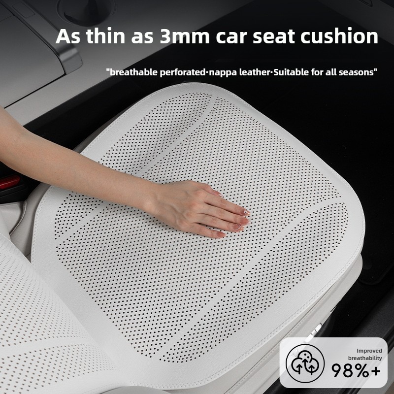 تنفس نابا الجلود مقعد السيارة  - مراجعة Leather Car Seat Covers Full Set Universal وسعره