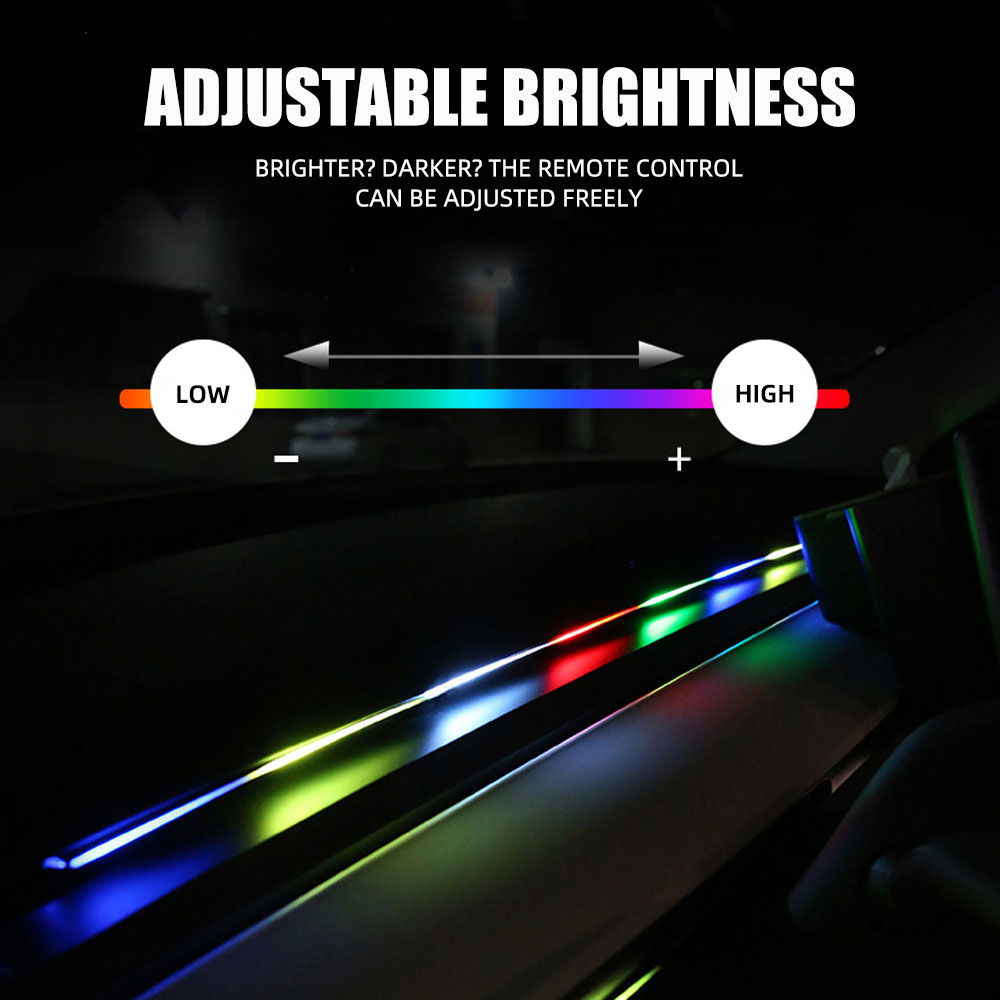 العالمي سيمفوني سيارة المحيطة  - مراجعة Led Ambient Interior Car Lights App Control وسعره