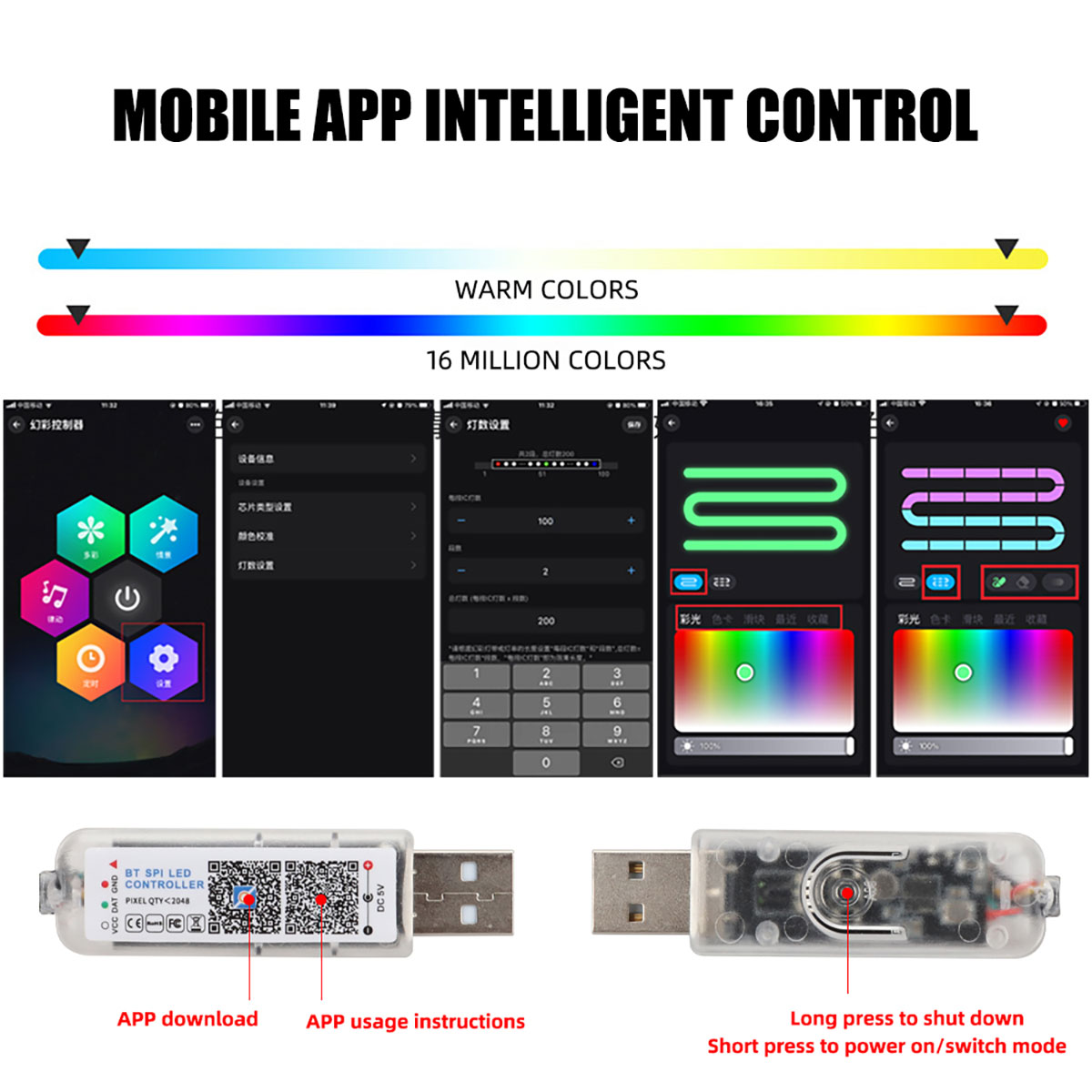 6/10 في 1 سيارة Led أضواء المح - مراجعة Led Ambient Interior Car Lights App Control وسعره