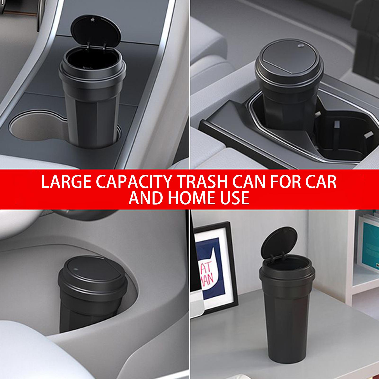 حامل أكواب سلة المهملات للسيار - مراجعة Waterproof Car Trash Can With Lid وسعره