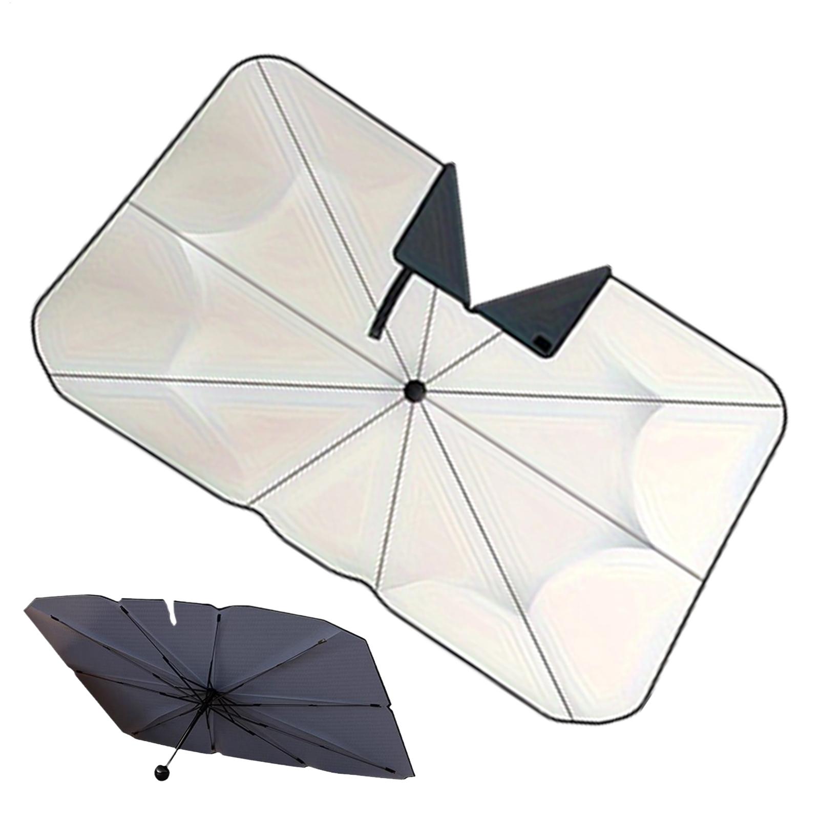 مظلة شمسية محمولة للسيارة للزج - مراجعة Car Sunshade Windshield Umbrella Foldable وسعره