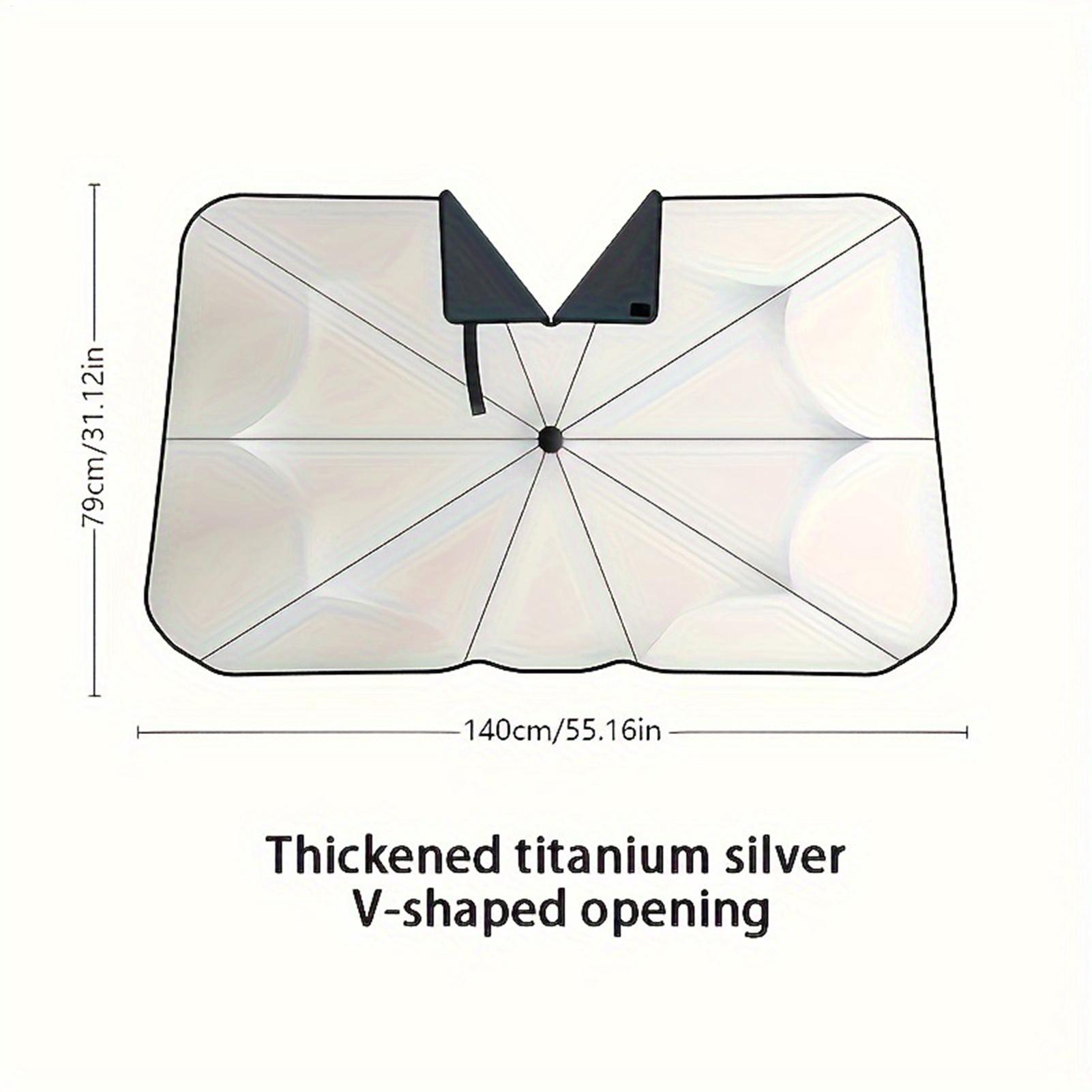 مظلة شمسية محمولة للسيارة للزج - مراجعة Car Sunshade Windshield Umbrella Foldable وسعره