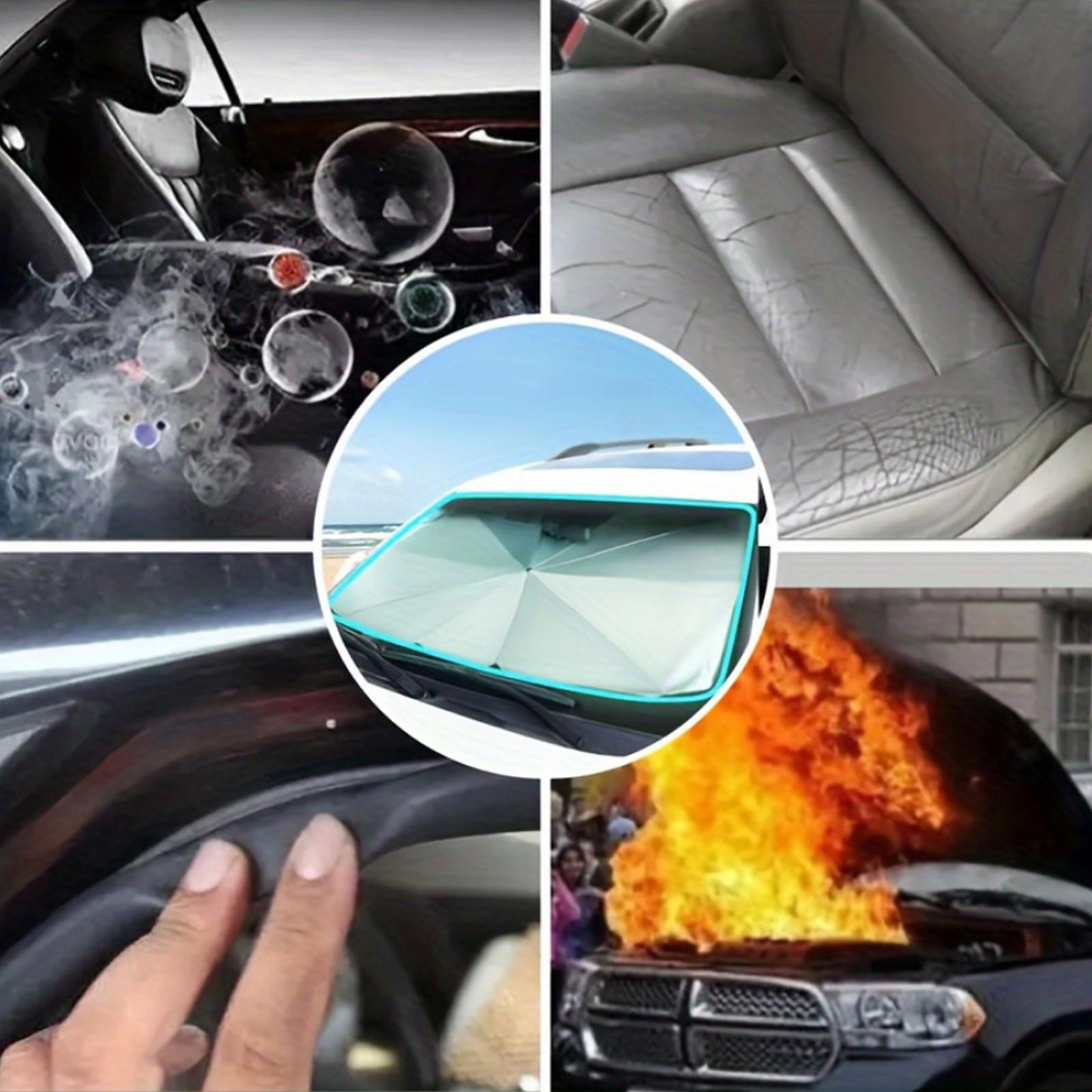 مظلة شمسية محمولة للسيارة للزج - مراجعة Car Sunshade Windshield Umbrella Foldable وسعره
