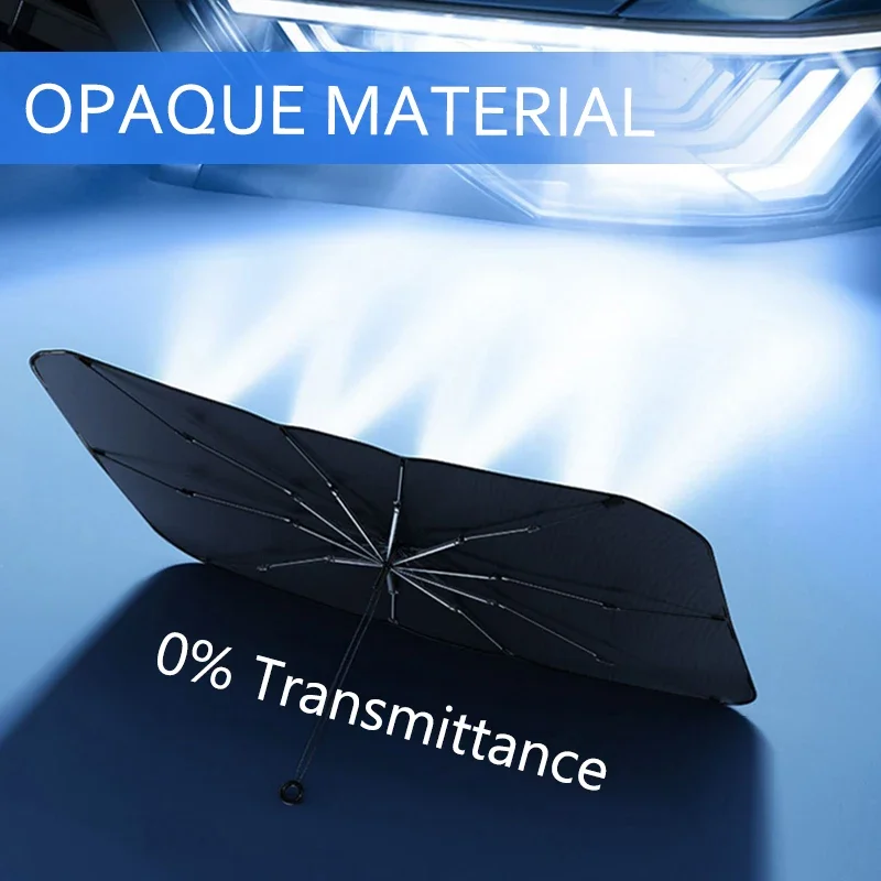 مظلة السيارة مظلة الزجاج الأما - مراجعة Car Sunshade Windshield Umbrella Foldable وسعره