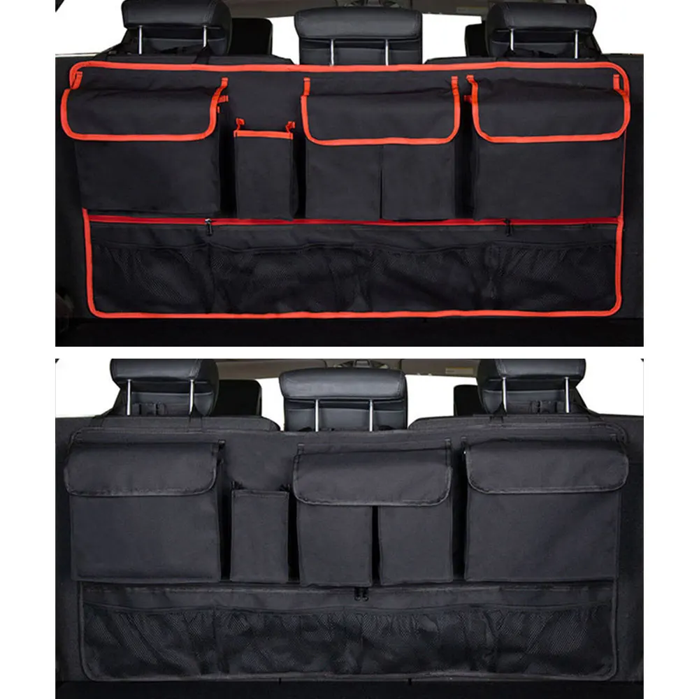 حقيبة تخزين المقعد الخلفي للسي - مراجعة Car Trunk Organizer Foldable Storage Box وسعره