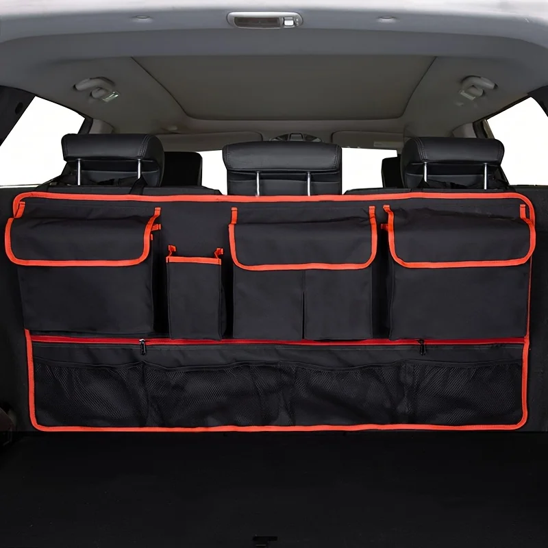 حقيبة تخزين المقعد الخلفي للسي - مراجعة Car Trunk Organizer Foldable Storage Box وسعره