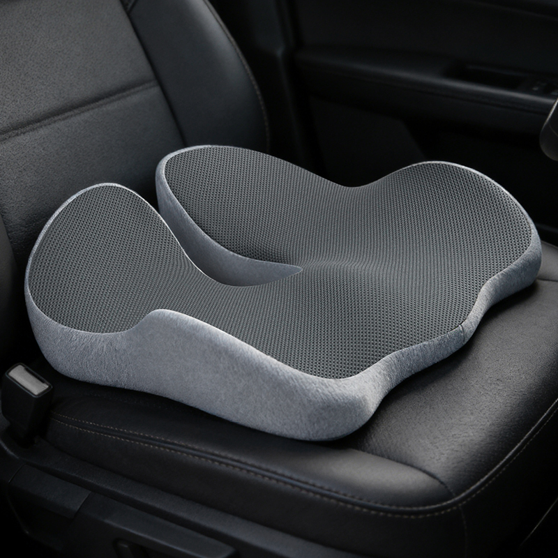 المحمولة انتعاش بطيء رغوة الذا - مراجعة Memory Foam Car Neck Pillow Lumbar Support وسعره