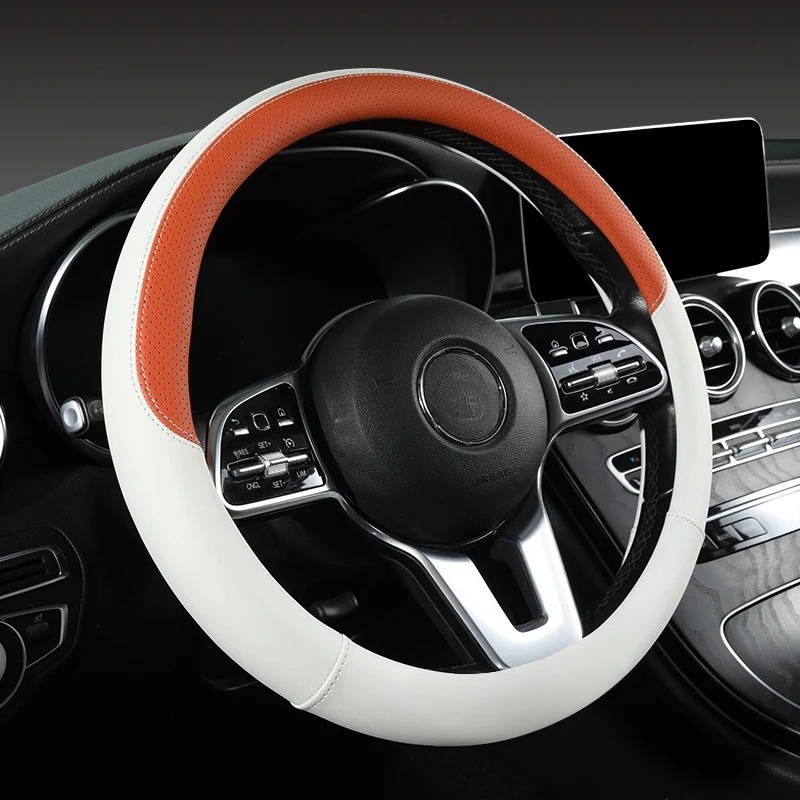 غطاء عجلة قيادة السيارة من جلد - مراجعة Car Steering Wheel Cover Anti Slip Breathable وسعره