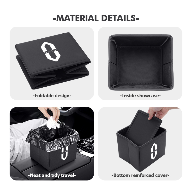 سلة مهملات للسيارة قابلة للطي  - مراجعة Waterproof Car Trash Can With Lid وسعره