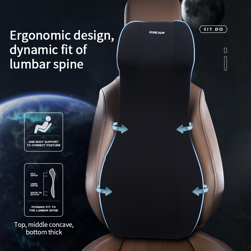 مسند رأس السيارة من إسفنج الذا - مراجعة Memory Foam Car Neck Pillow Lumbar Support وسعره