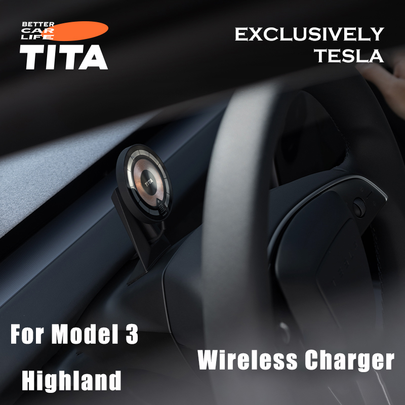 Tita 15 واط شاحن سيارة لاسلكي  - مراجعة Magnetic Phone Holder For Car Vent وسعره