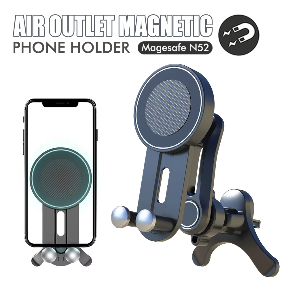 360 °   حامل هاتف مغناطيسي قاب - مراجعة Magnetic Phone Holder For Car Vent وسعره