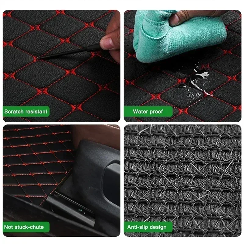 سجاد أرضية السيارة 4 قطع عالمي - مراجعة Car Floor Mats Universal Waterproof Leather وسعره