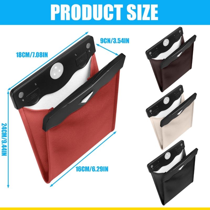 حاوية قمامة من جلد البولي يوري - مراجعة Waterproof Car Trash Can With Lid وسعره
