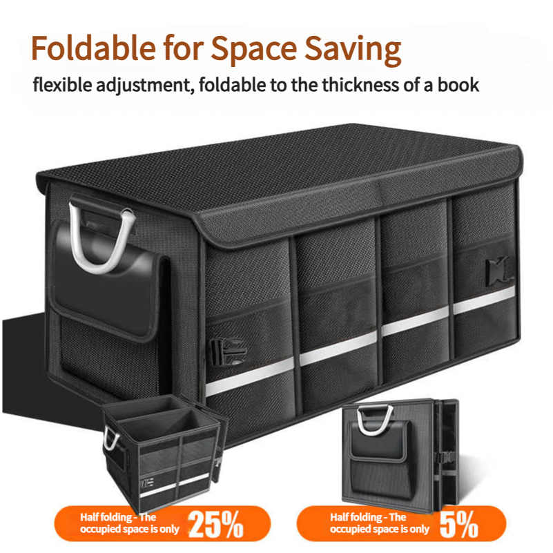 الثقيلة 72L جذع المنظم للسيارة - مراجعة Car Trunk Organizer Foldable Storage Box وسعره