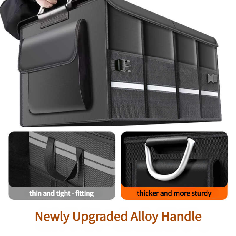 الثقيلة 72L جذع المنظم للسيارة - مراجعة Car Trunk Organizer Foldable Storage Box وسعره